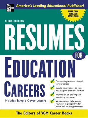 cover image of Resumes for Education Careers